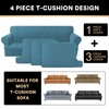 PrinceDeco T Cushion Sofa Slipcover 4 Pieces Sofa Covers for