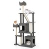 Tangkula 71 Inch Tall Cat Tree, Multi-Level Large Cat Tower