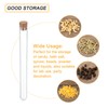 PATIKIL 13ml Plastic Test Tubes with Cork Stoppers, 5Pcs 150x15mm