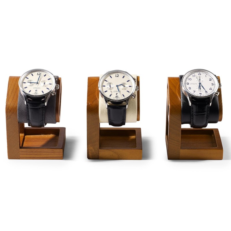 Papten SM23503 Single Watch Stand, Wooden Display, Storage, Photography, Luxury,