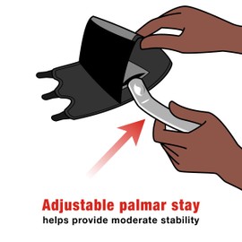 ACE Brand Reversible Splint Wrist Brace, Adjustable, Gray, 1/Pack