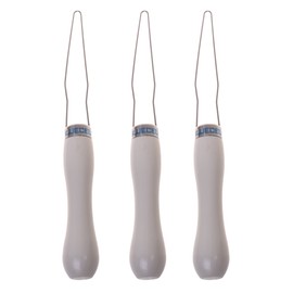 BCP Pack of 3 Grip Button Hook Helper (White Color)