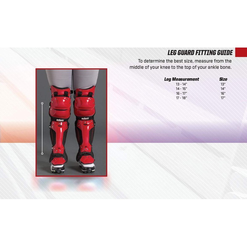 Schutt Sports AiR MAXX Double Flex Catcher's Leg Guards, Black,