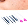 Blackhead Remover Tweezers Kit with Hot Compress Towel Clean Brush