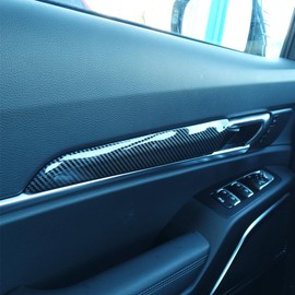 JUIVEEL Carbon Fiber Style Interior Door Panel Trim Door Covers Inner Door Handle Panel Compatible with Kia Telluride 2020-2024 Accessories