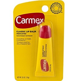 Carmex Bálsamo labial medicado clásico, 0.35 onzas cada uno (paquete de 5)
