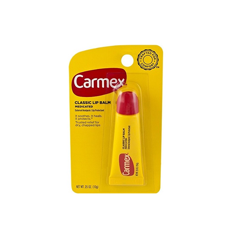 Carmex Bálsamo labial medicado clásico, 0.35 onzas cada uno (paquete