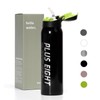 pluseight Insulated Water Bottle With Straw, 16 oz Leak Proof