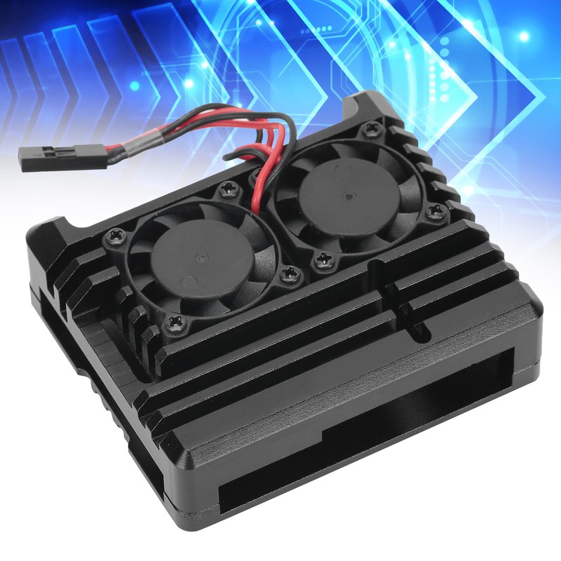 Aluminium Alloy Armor Case Kit with Dual Cooling Fan Heatsink