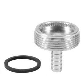 Beer Faucet Cleaning Adapter Stainless Steel 1/4in Bore Beer Tap Faucet Cleaning Attachment Adapter Accessories Easy Installation