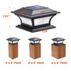 SIEDiNLAR Solar Post Lights Outdoor Glass LED Fence Cap Light