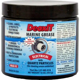 CAIG Laboratories, DeoxIT L27-ME-Q16, Electrical Marine Lithium Grease with Cleaner/Deoxidizer, Quartz Particles, 453 g Jar, Pack of 1