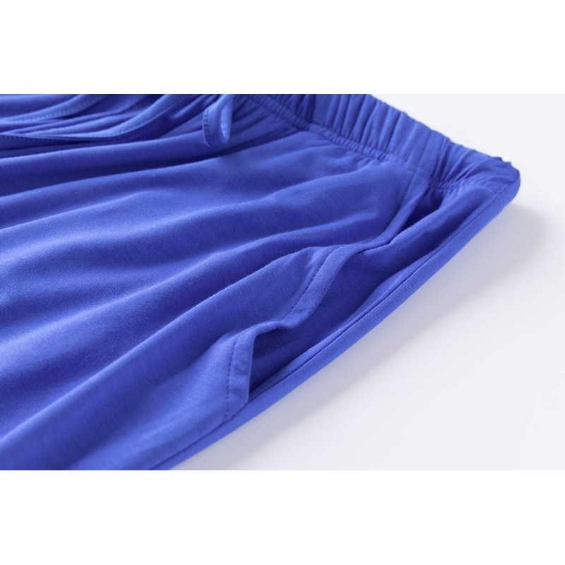 AvaCostume pijama de algodón para hombre, Azul, Small