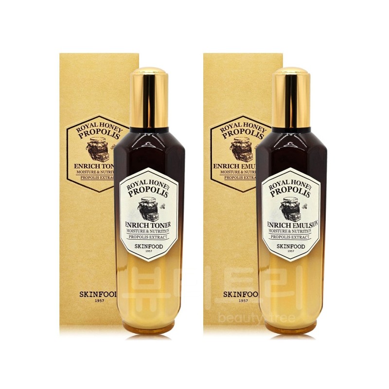 Skinfood Royal Honey Propolis Enrich Toner + Emulsion Set /