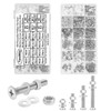 FandWay 900Pcs Bolts and Nuts Set,M2 M2.5 M3 Countersunk Machine