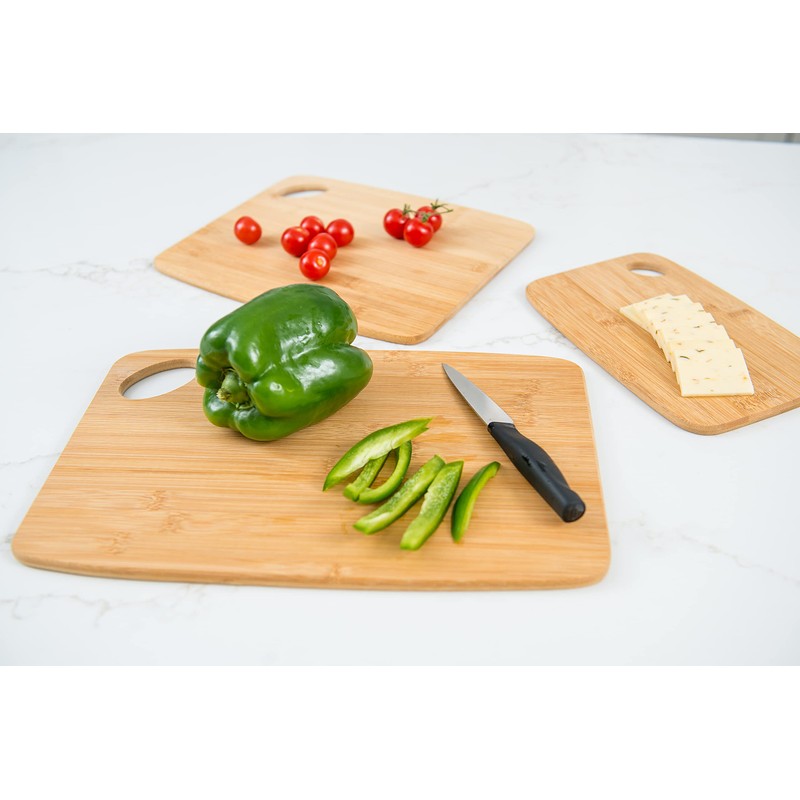 Lipper International 839 Bamboo Wood Thin Cutting Board with Oval