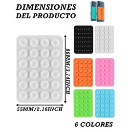 6 Piezas Ventosas Para Celular, Octobuddy, Octopus Celular, Pegatina Para Celular Pegar Donde Sea, Soporte De Silicona Para Celular, Accesorios MóViles Manos Libres Para Selfies Y Videos (6 Colores)