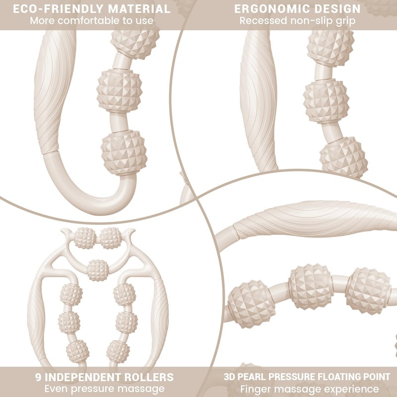 HYran Massage Roller, Massage Roller Legs, Massage Roller with Handle
