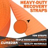 Cureder Tow Strap - 3'' x 30ft Recovery Strap,Lab Tested