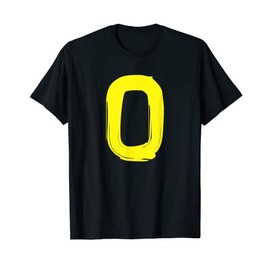 Creative Bold Yellow Letter O - Design Alphabet - Marker T-Shirt