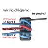 Amber Led Turn Signal Rocker Switch 7 PIN ON-Off-ON DPDT