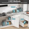 MonaSixy 3-Pack Pots and Pans Organizer for Under Cabinet, 2Tier