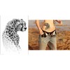 2 Blätter Temporary Leopard Tattoo Gepard Tattoo Tier Tattoo TH227x2