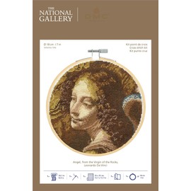 DMC National Gallery × Dmc Cross Stitch Kits, Includes Embroidery Thread No.25, Aida Fabric 16 Count, Needle, Hoop and Instructions