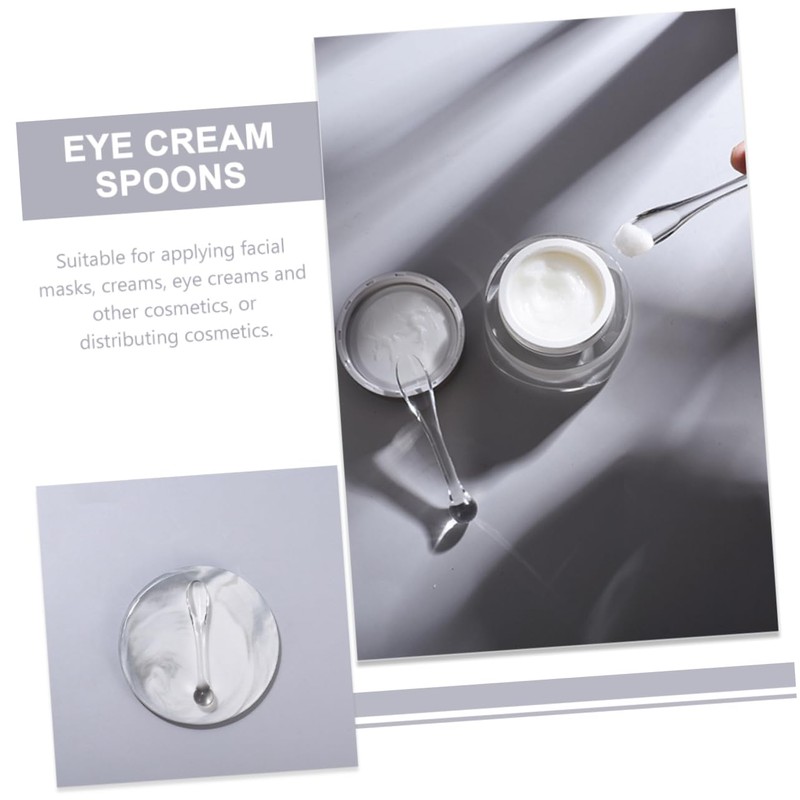 Baluue 10pcs Mini Makeup Scoop Spatulas for Women Skincare Face