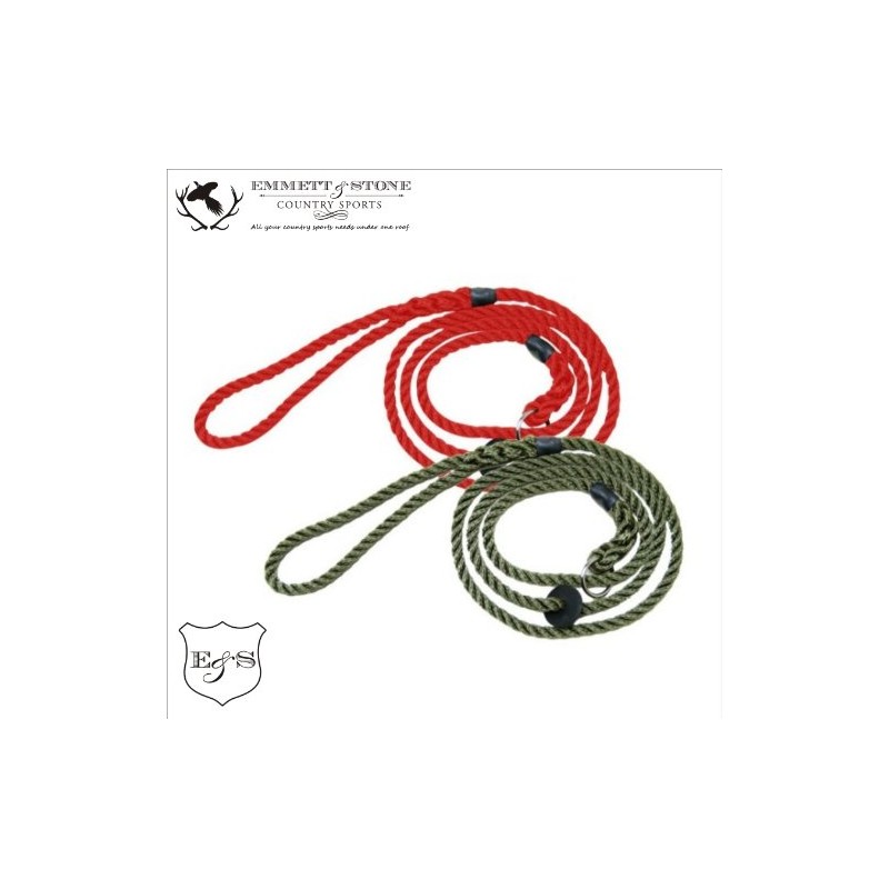 Bisley Deluxe Gun Dog Training Slip Lead - Red
