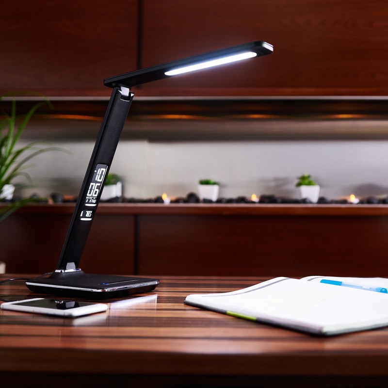 OttLite Renew LED Desk Lamp with 2.1A USB Charging Port