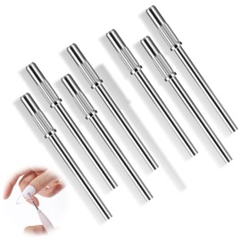 Heclia Mandrel Nail Drill Bit 8 PCS Small Sanding Bands Nail Drill Bits for Electric Drills File Machine 3.1mm Mini 3/32 Shank Acrylic Nails Manicure Pedicure Tool Nails Art DIY Used Accessory