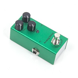 Analog Delay Electric Guitar Effects Pedal - Mini Size, True Bypass, Noise Reduction, Aluminum Alloy, 9V DC Power, 20ms-600ms Warm Delay