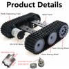 Premium Robot Tracked Car Chassis Starter Kits, MiniTP100 Metal Smart