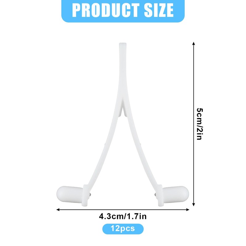 SAVITA 12pcs Pool V Clips, Pool Brush Clips Pool Brush