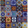 Escanver 100 Azulejos Talavera 10cm Diferente Colores Confeti Surtido