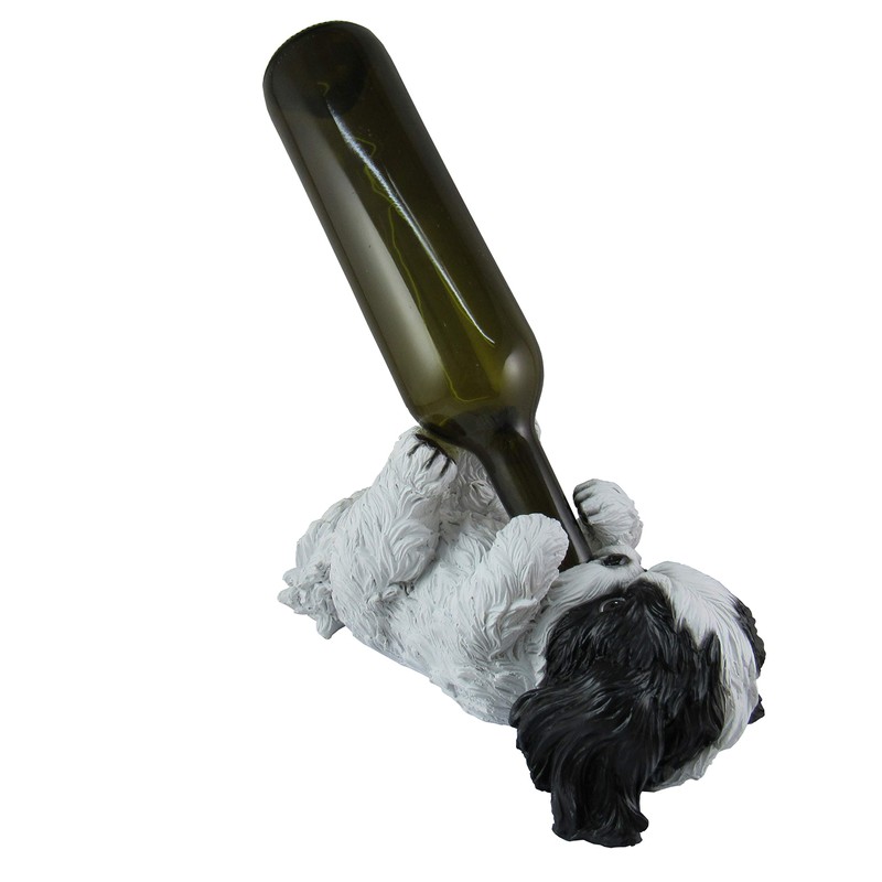 DWK "Bark N' Brew Shih Tzu Decorative Table Top Wine