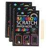 Scratch Paper Note 3Pcs Juego de Notas Multicolor Libros Libros