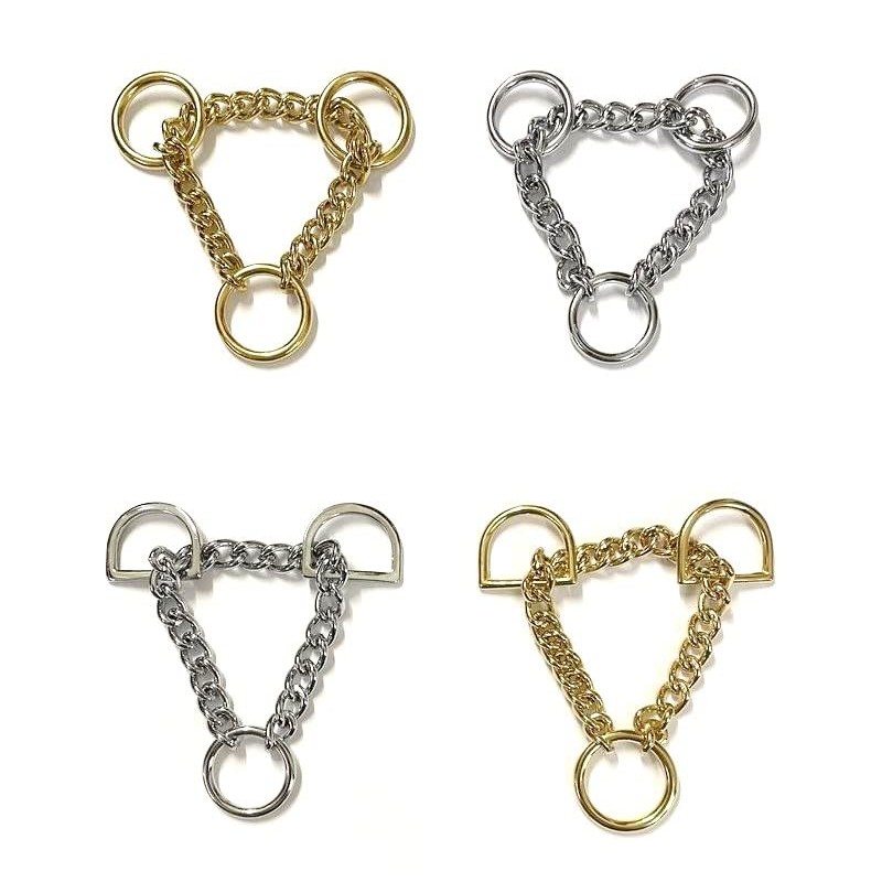 Half Check Chains For Dog Collars Sewing Webbing Or Leather