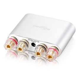 Nobsound NS-10G PRO Hi-Fi DSP 200W Digital Bluetooth 5.0 Amplifier, 2.0 Channel Stereo Power Audio Amplifier for Home Speakers Upgrade Version Mini Digital Amplifier (with Power Supply, Silver)