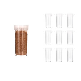 10 Plastic Mini Spice Bottles, Pepper Spice Bottles, Spices, Travel Spice Bottles, Camping Spice Bottles
