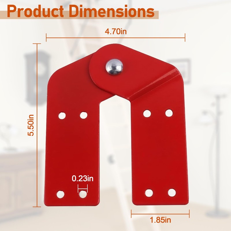 Attic Ladder Hinge for Ladder Pull Down System, Step Attic