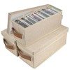 Lukeline 3 Pack CD Storage Box with 15pcs Dividers and