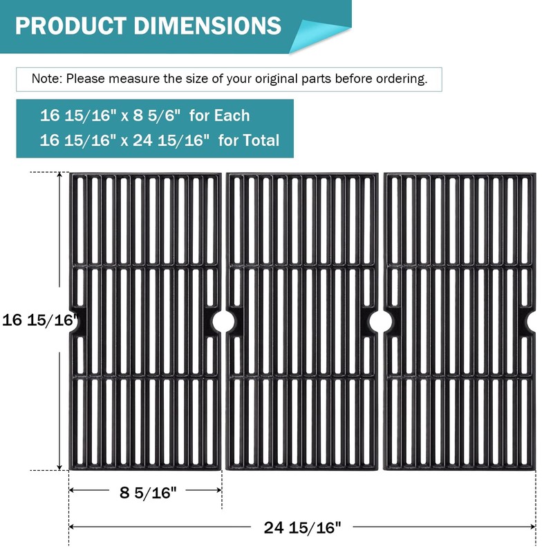 Criditpid Grill Replacement Parts for Charbroil Advantage 4 Burner 463344116,