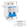 smseace Miniature Circuit Breaker Low Voltage AC 32A 400V,2 Poles