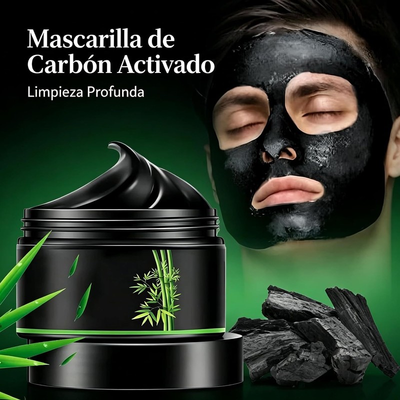 Kit de Mascarilla Eliminadora de Puntos Negros de Carbón