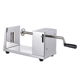 INTBUYING Manual Potato Slicer Chips Twister Potato Tower Stainless Steel Spiral Cutter