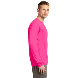 Sport Tek Long Sleeve PosiCharge Competitor TEE F20 Neon Pink