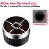Mudder 4 Pieces Gas Grill Knob BBQ Control Knobs Replacement