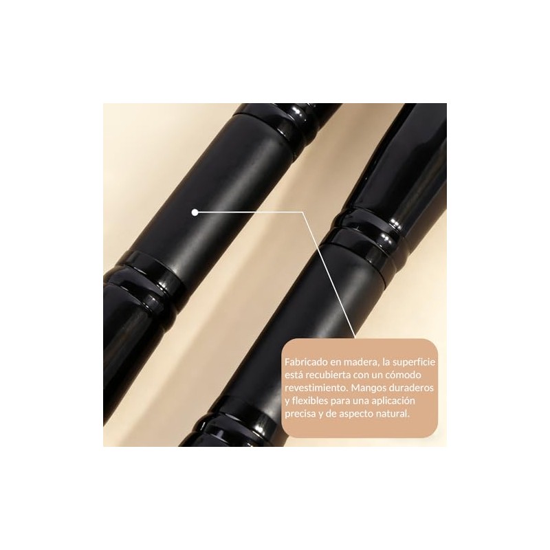 5 Piezas Brochas de Maquillaje de Doble Punta, Set Profesional
